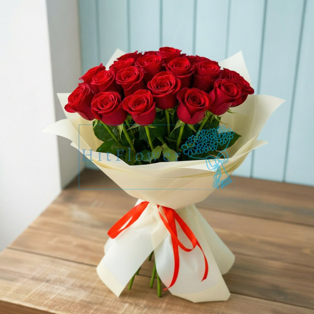 Букет роз Классический красный